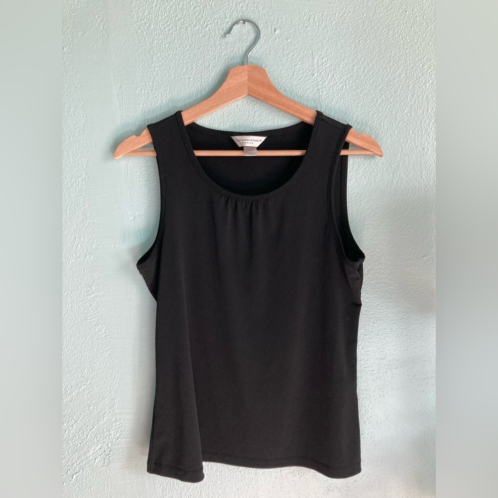 Christopher & Banks Petite Black Tank size Small